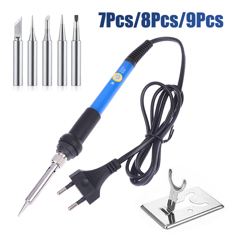 Adjustable Temp 220V 60W Elect - Electronics Repair Kit With Soldering Iron 评论和价格