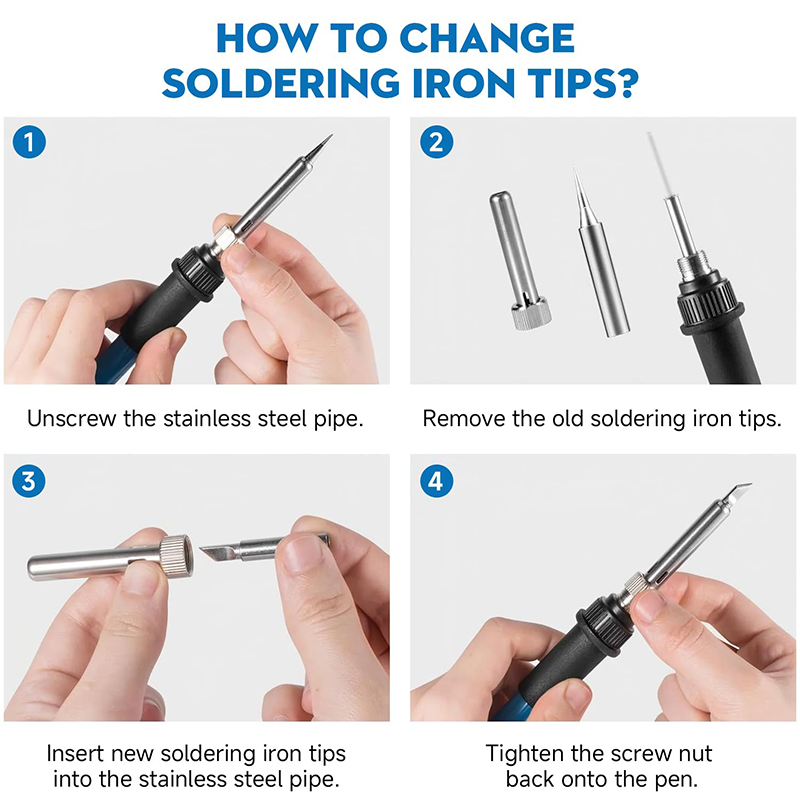 Adjustable Temp 220V 60W Elect - Electronics Repair Kit With Soldering Iron 评论和价格