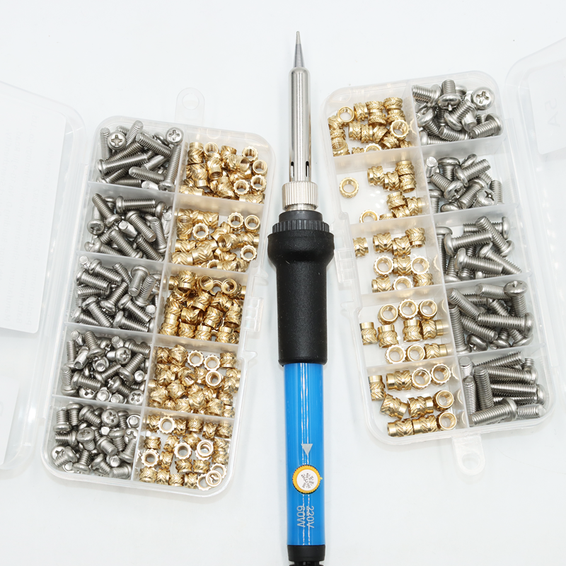 Heat Set Thread Brass Insert N - Electronics Repair Kit With Soldering Iron 评论和价格