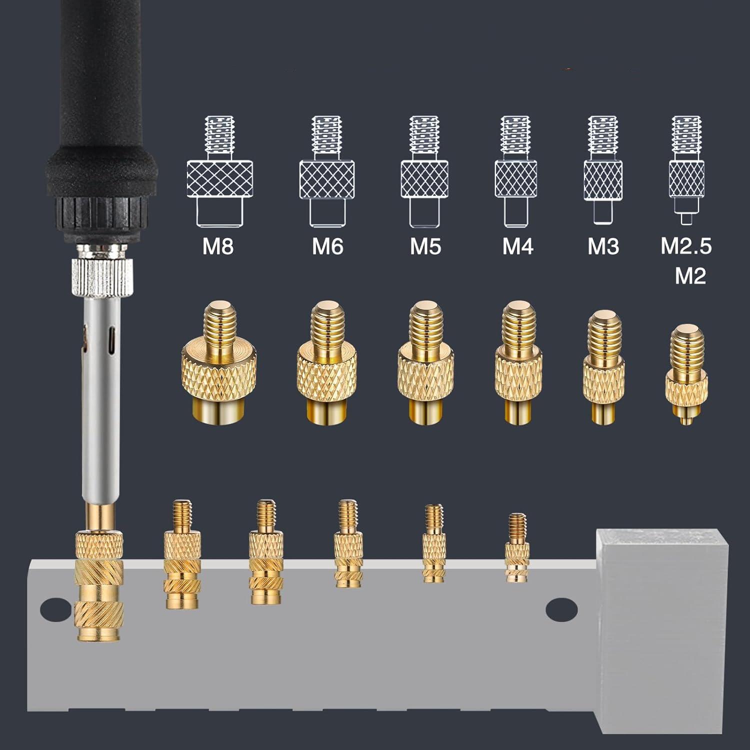 Heat Insert Nut Iron Tips Head - Electronics Repair Kit With Soldering Iron 评论和价格