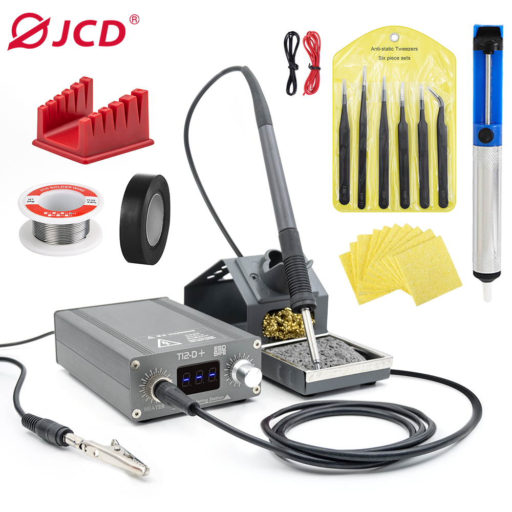 JCD T12-D PLUS Soldering Stati - Electronics Repair Kit With Soldering Iron 评论和价格