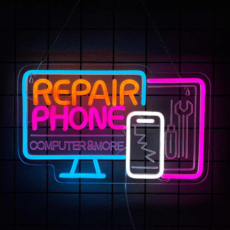 Phone Repair Neon Signs, 3D Ca - Electronics Repair Shops 评论和价格