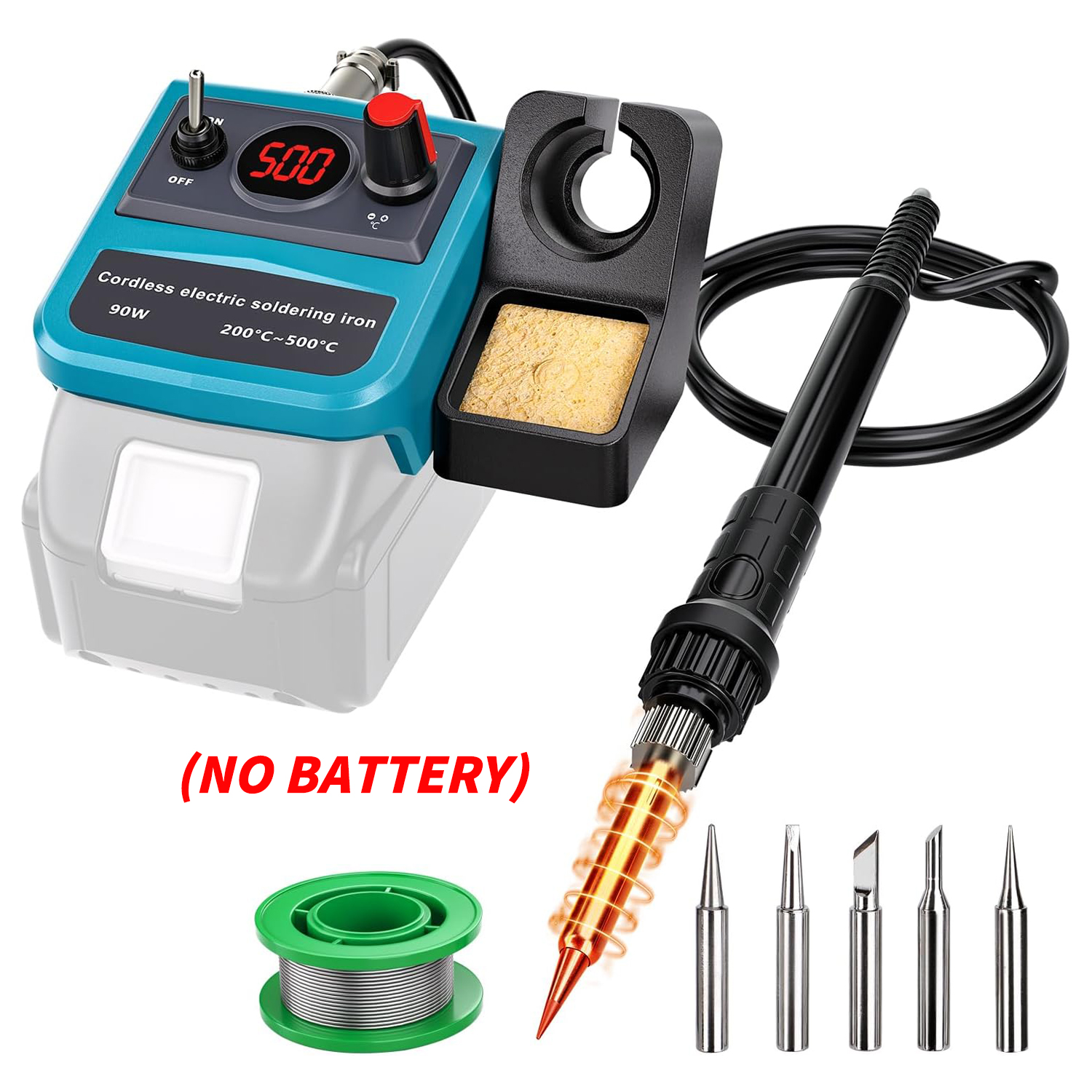 90W LED Digital Cordless Solde - Electronics Repair Kit With Soldering Iron 评论和价格
