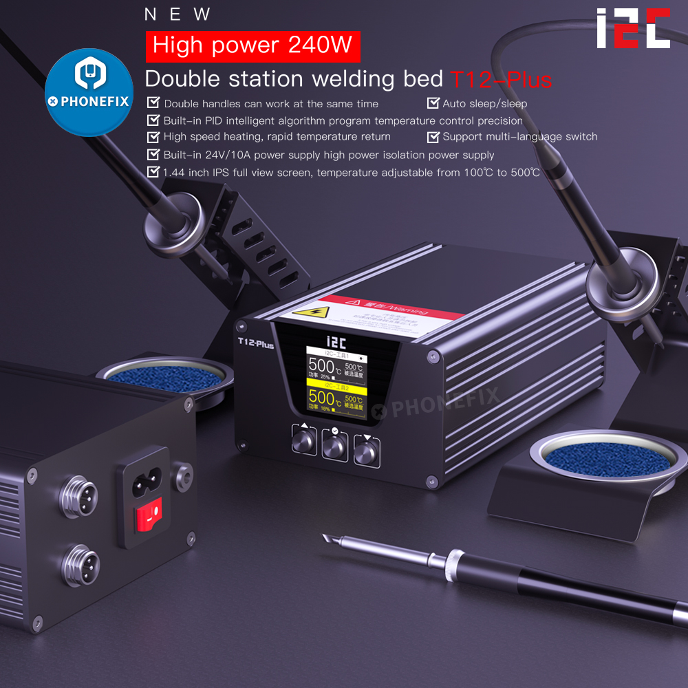 i2C T12 PLUS Soldering Station - Electronics Repair Plus 评论和价格