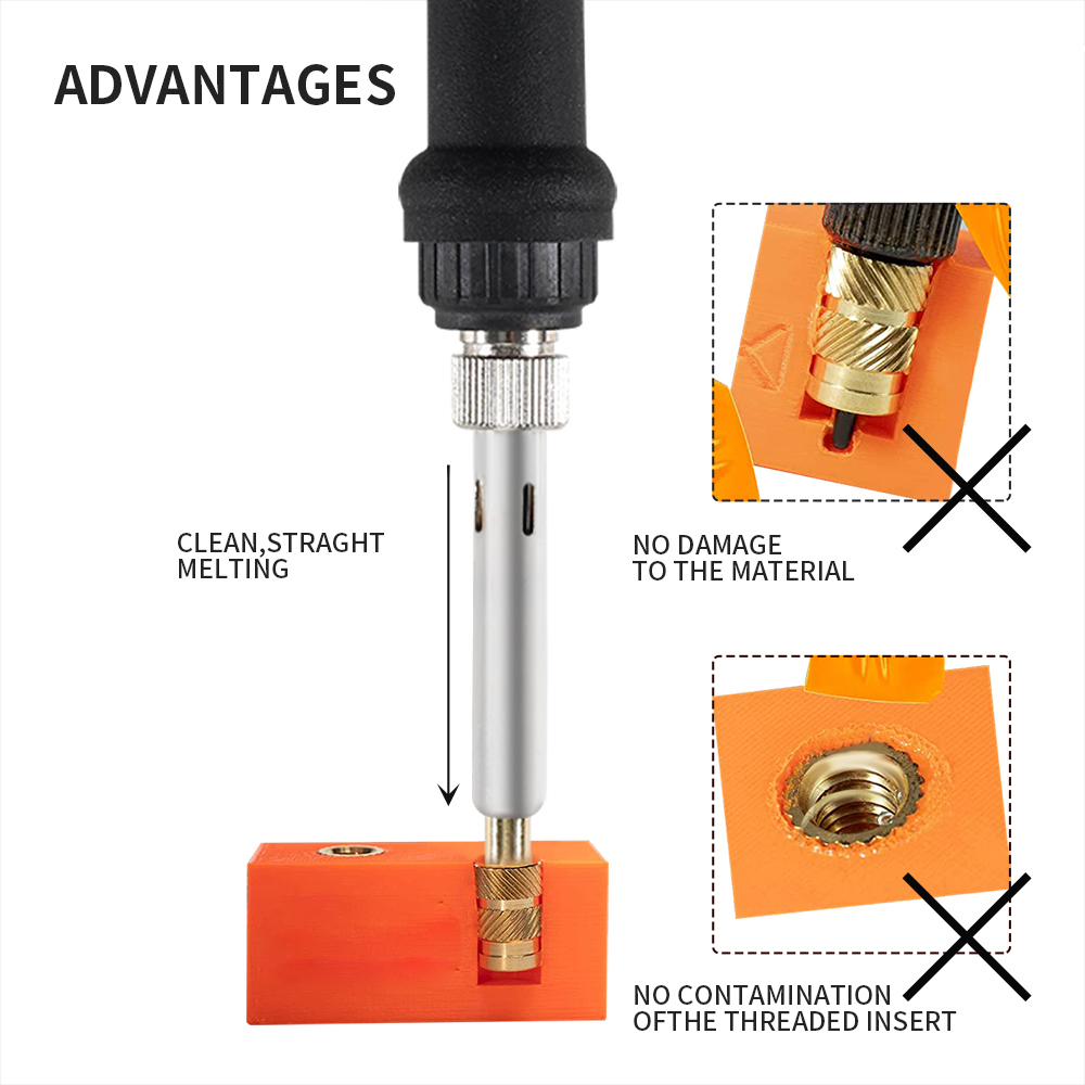 Heat Insert Nut Iron Tip M2 M3 - Electronics Repair Kit With Soldering Iron 评论和价格
