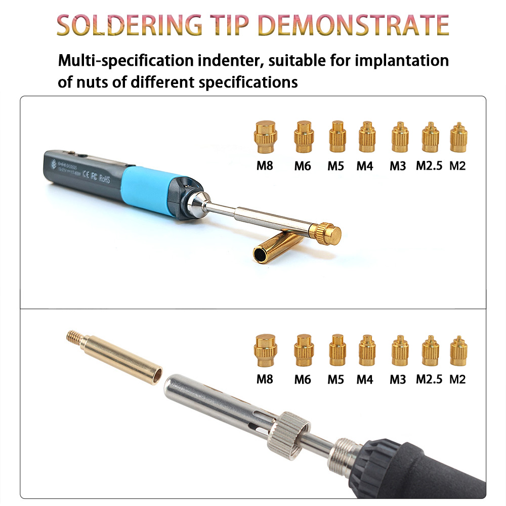 TS/T65 Heat Insert Nut kit 3D  - Electronics Repair Kit With Soldering Iron 评论和价格