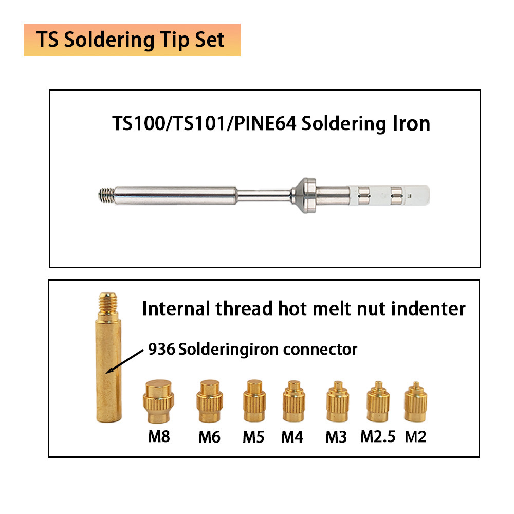 TS/T65 Heat Insert Nut kit 3D  - Electronics Repair Kit With Soldering Iron 评论和价格