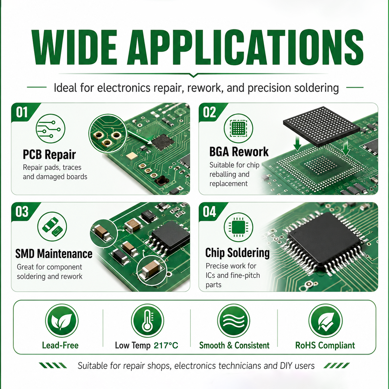 SAC305 Solder Paste Welding Ti - Electronics Repair Shops 评论和价格