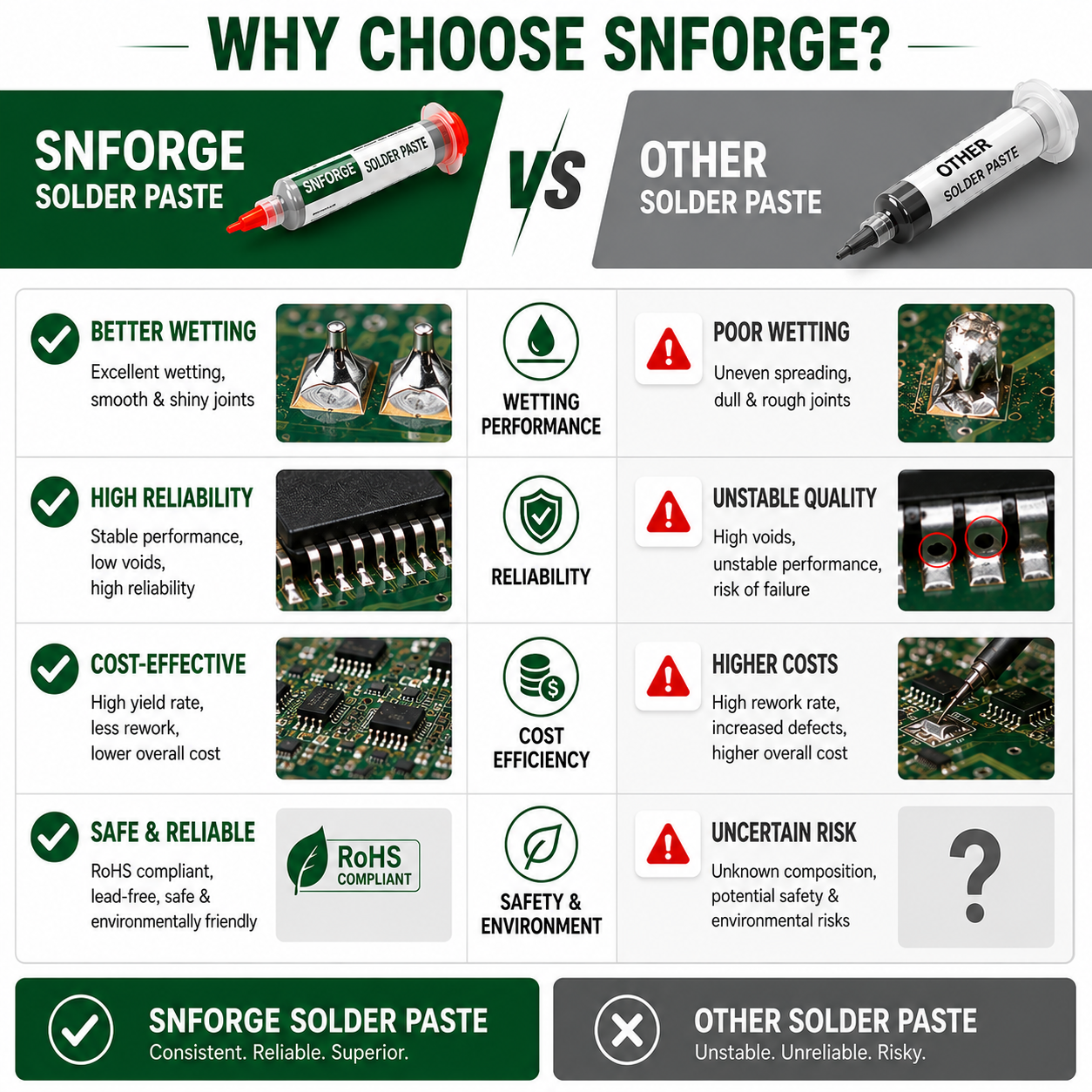 SAC305 Solder Paste Welding Ti - Electronics Repair Shops 评论和价格